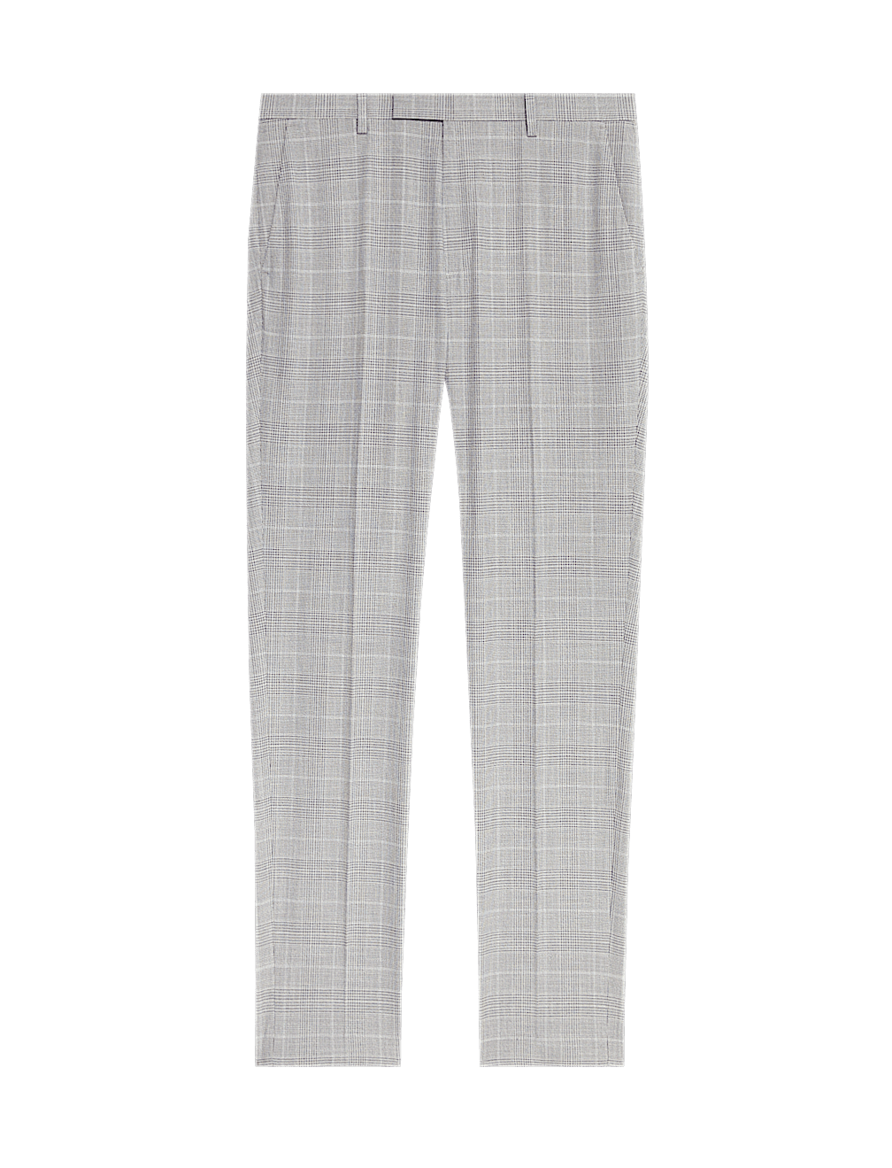 Slim Fit Prince of Wales Check Suit Trousers