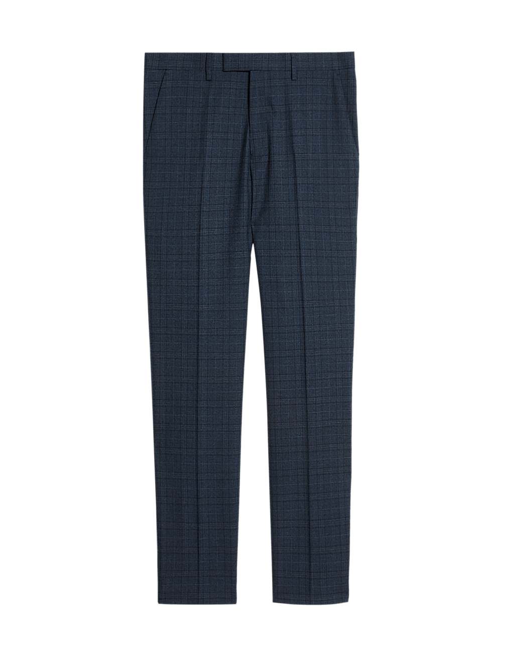 Slim Fit Check Suit Trousers