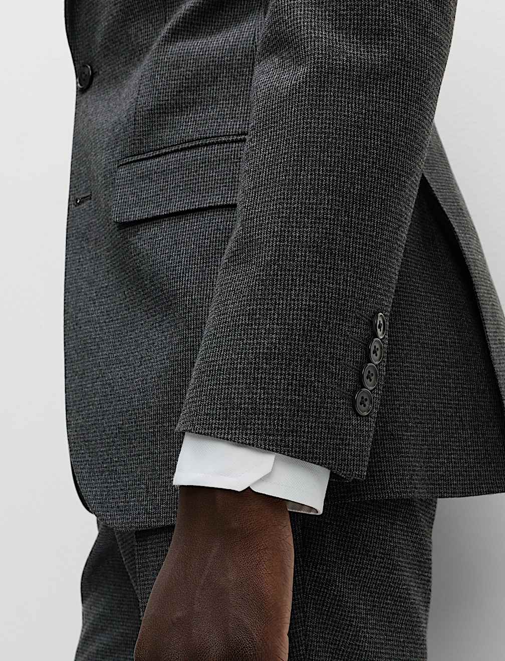 Slim Fit Puppytooth Suit Jacket