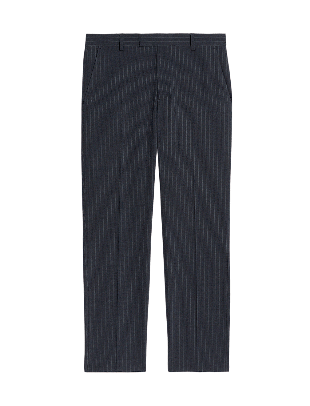Regular Fit Pinstripe Stretch Suit Trousers