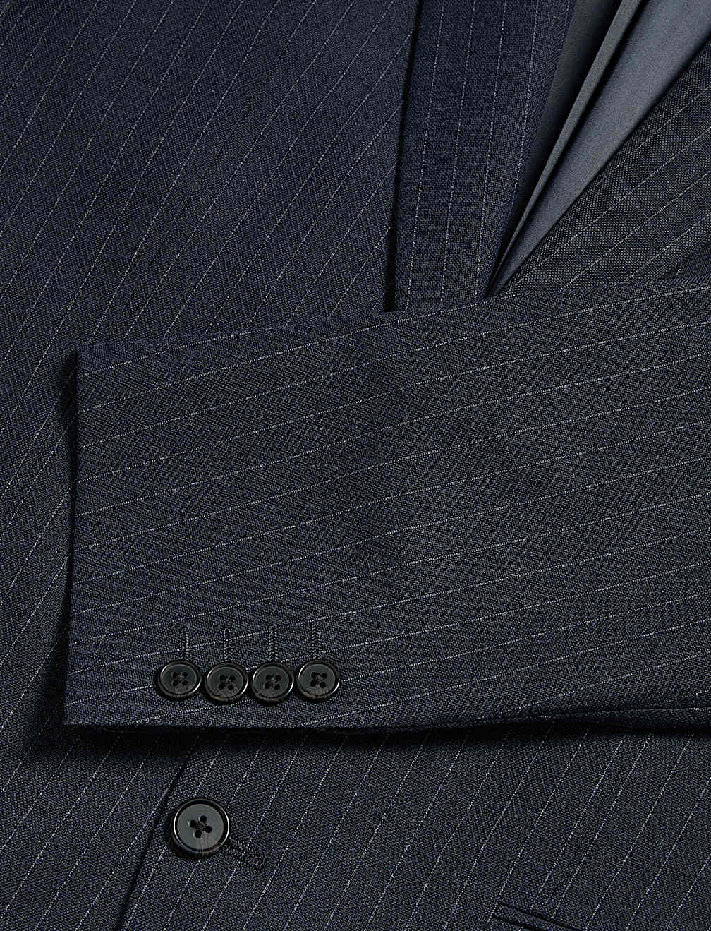 Regular Fit Pinstripe Stretch Suit Jacket