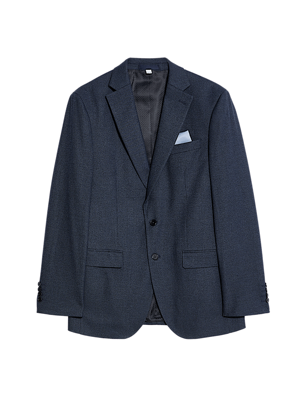 Tailored Fit Textured Stretch Suit Jacket