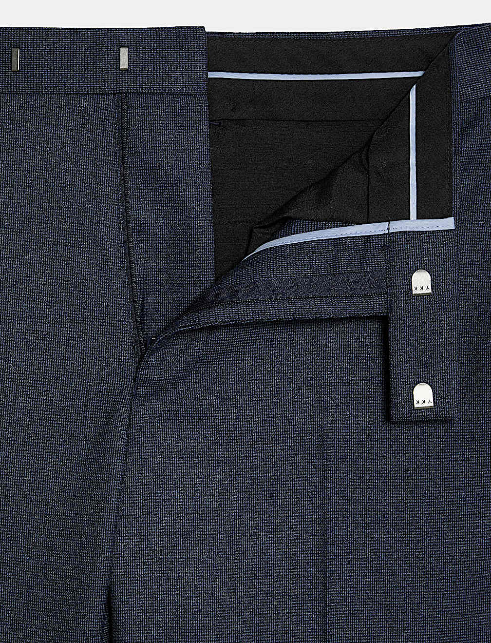 Slim Fit Flat Front Trousers