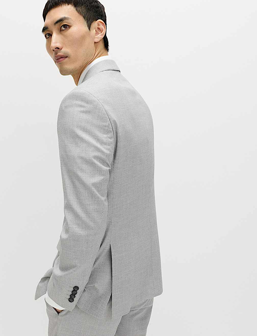 Tailored Fit Stretch Suit Jacket