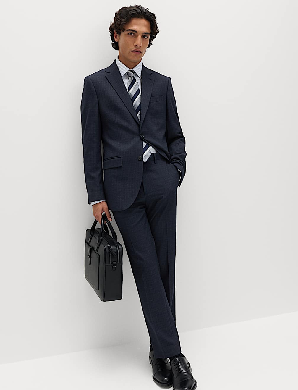 Regular Fit Textured Stretch Jacket