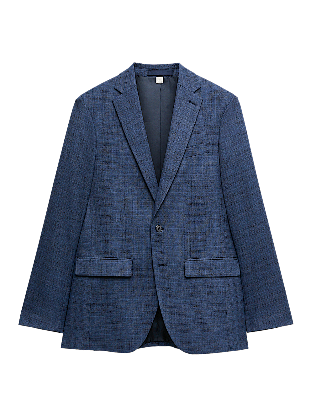 Slim Fit Textured Check Jacket