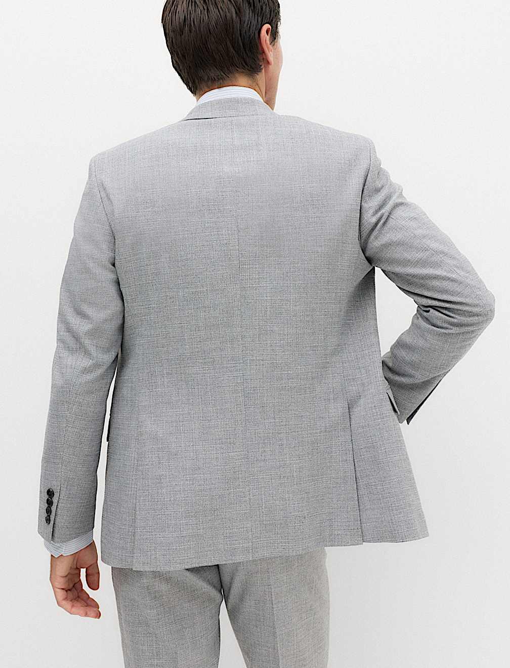 Regular Fit Textured Suit Jacket