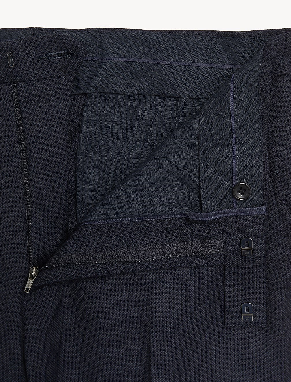 Regular Fit Pure Wool Suit Trousers