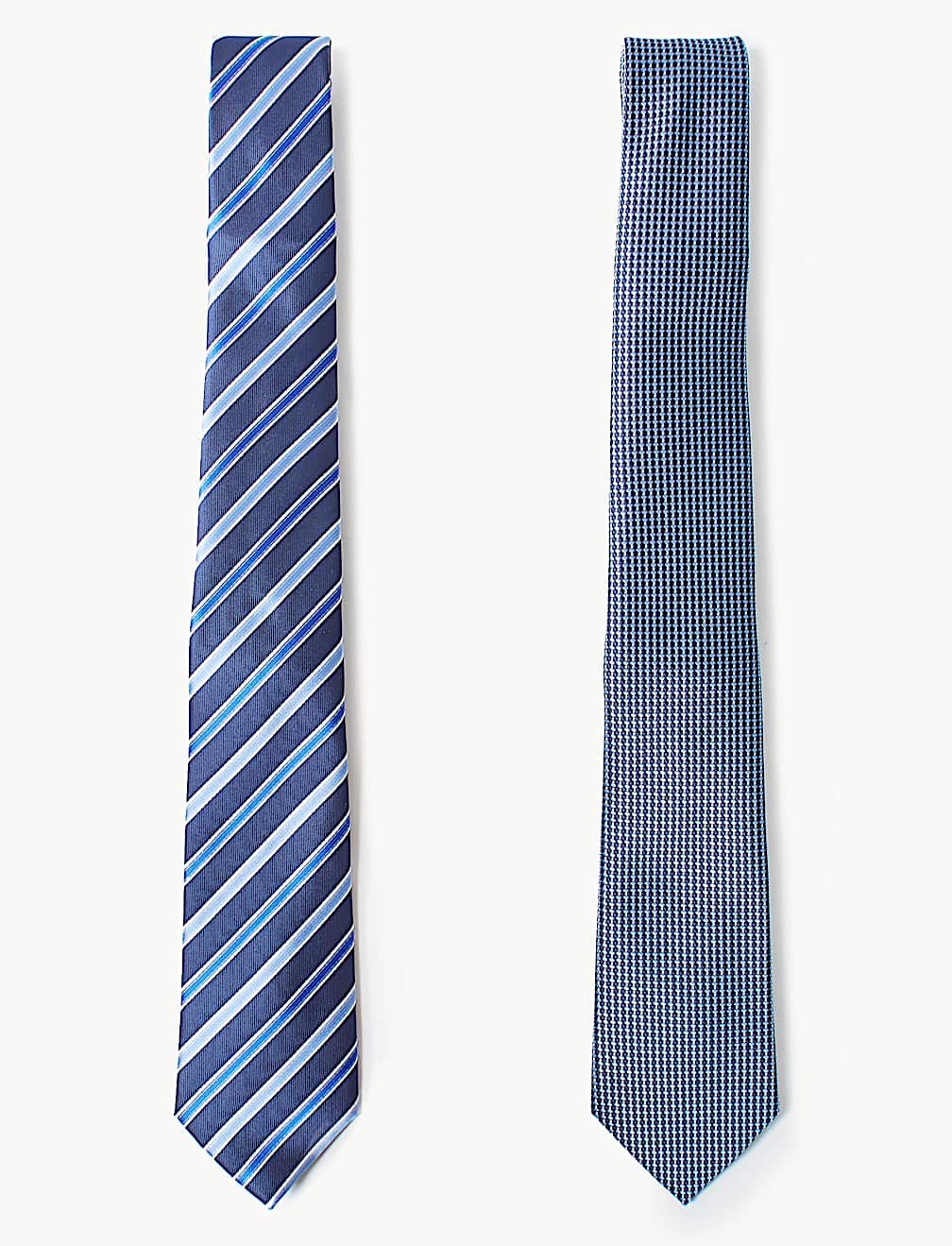 2 Pack Textured & Striped Tie