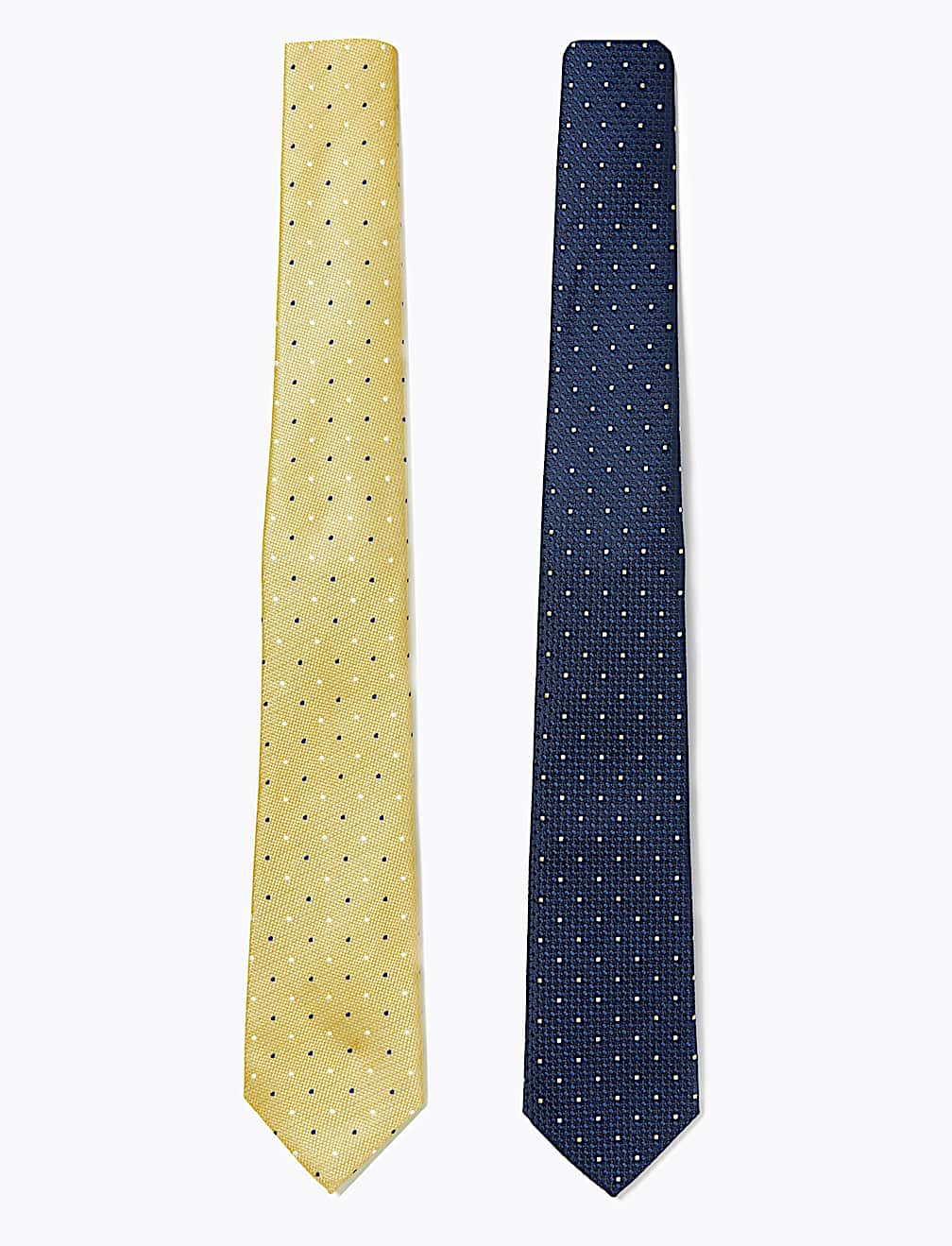 2 Pack Slim Polka Dot Ties