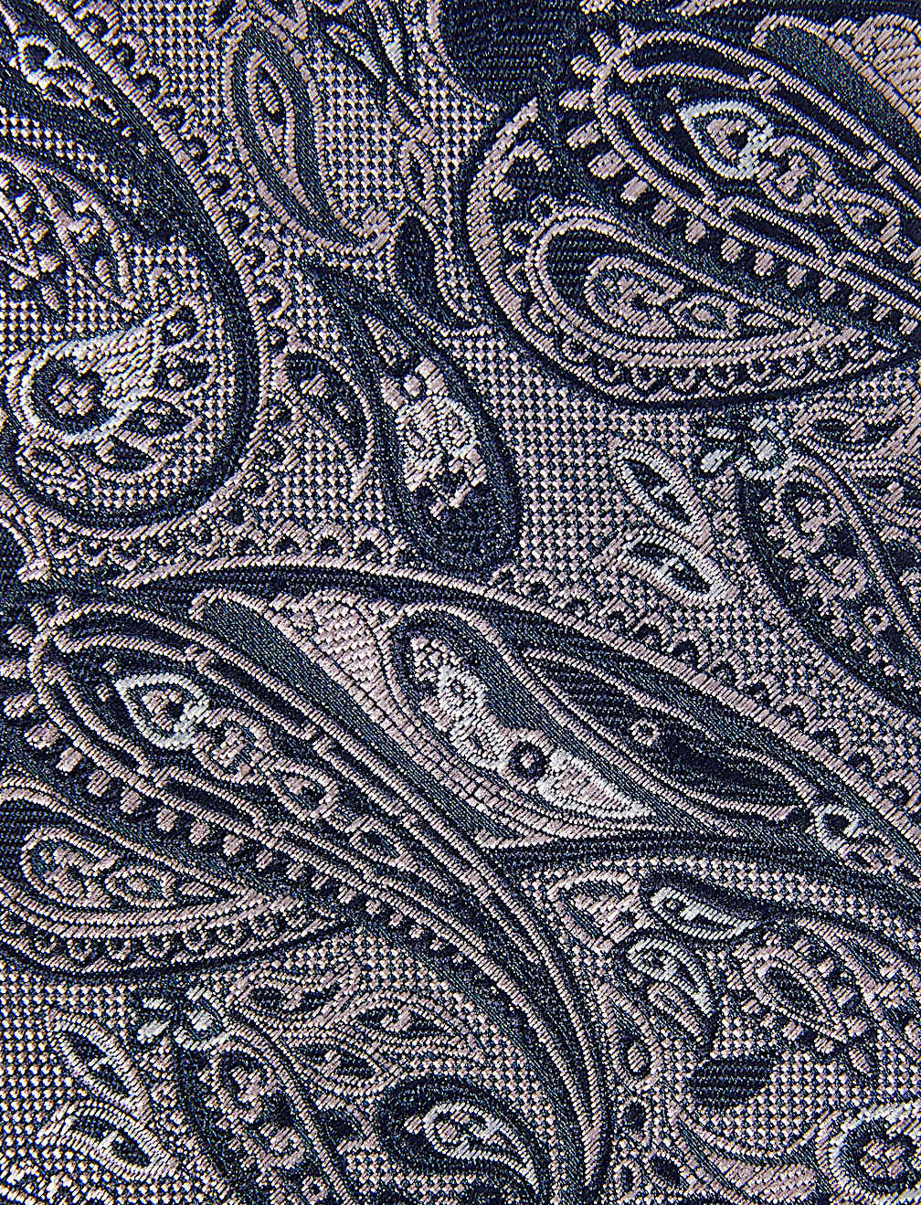 2 Pack Slim Woven Check & Paisley Ties
