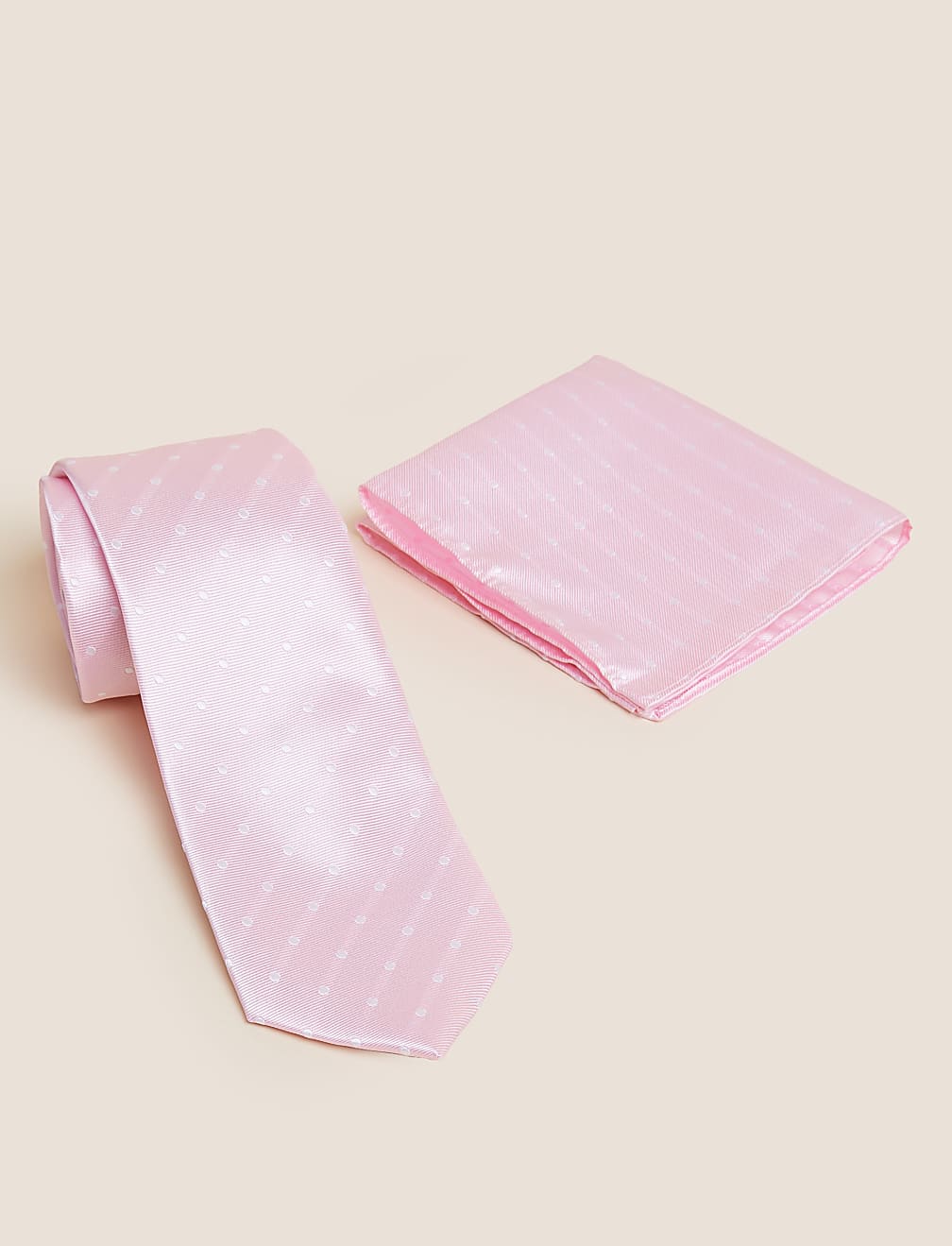 Spotted Tie & Pocket Square Set