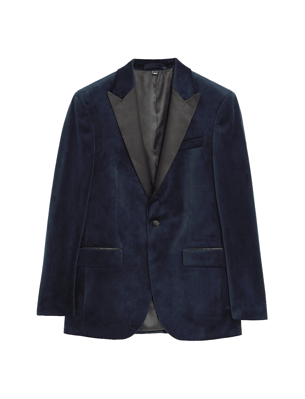 Slim Fit Velvet Peak Lapel Jacket
