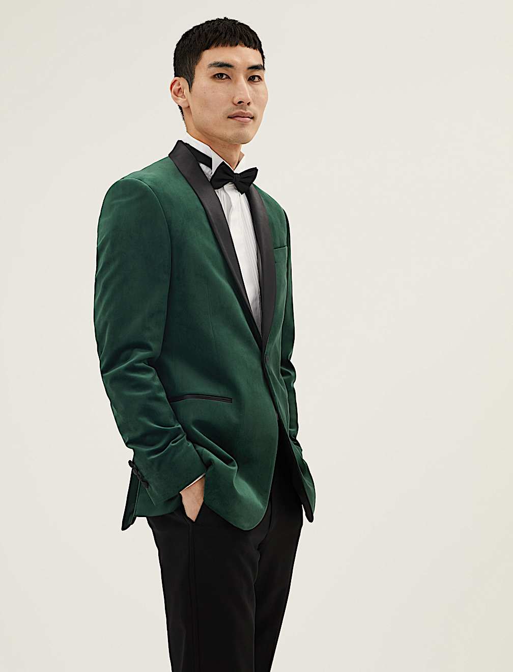 Velvet Shawl Lapel Blazer