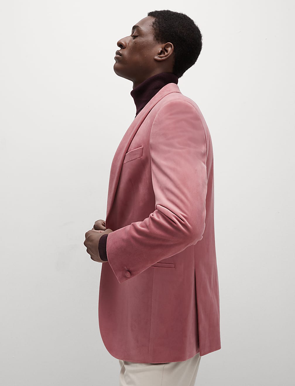 Slim Fit Velvet Jacket