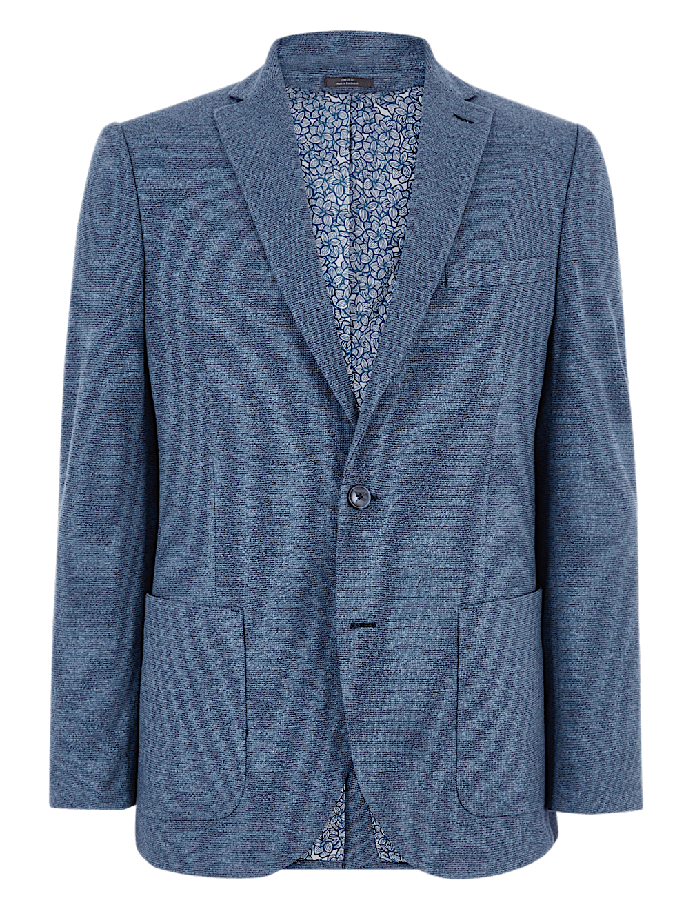 Slim Fit Textured Jacket with Stretch