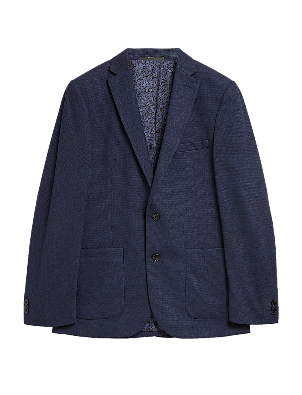 Slim Fit Textured Jacket with Stretch