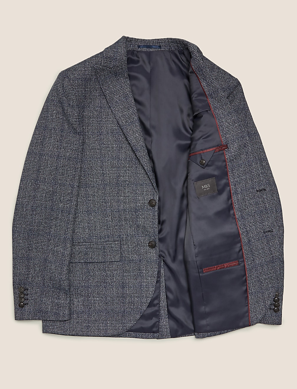 Regular Fit Check Blazer