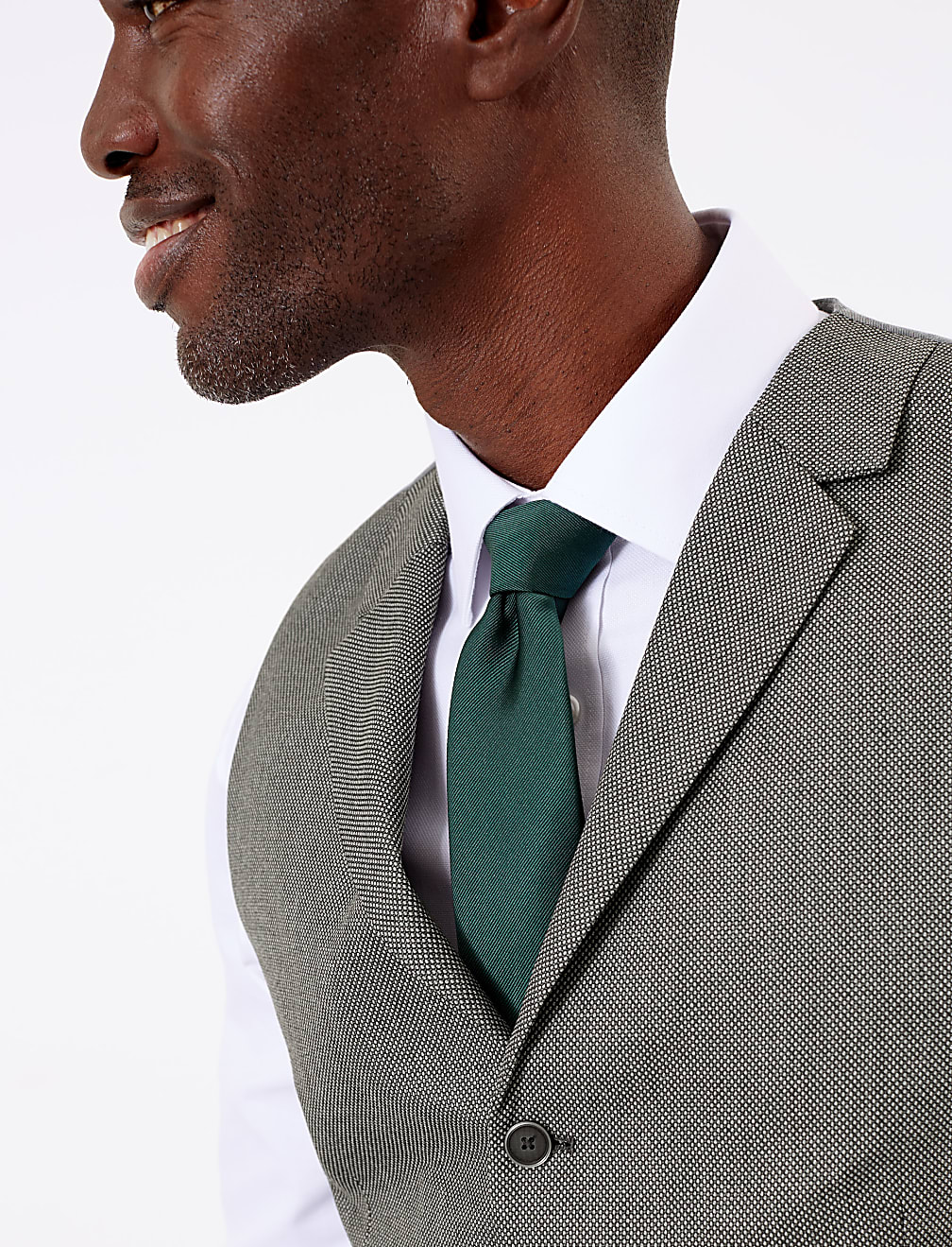 Regular Fit Textured Waistcoat