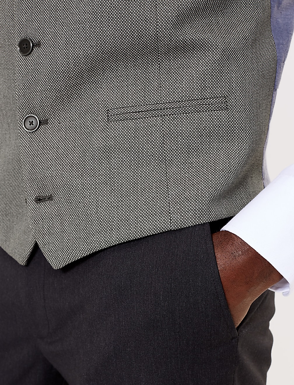 Regular Fit Textured Waistcoat