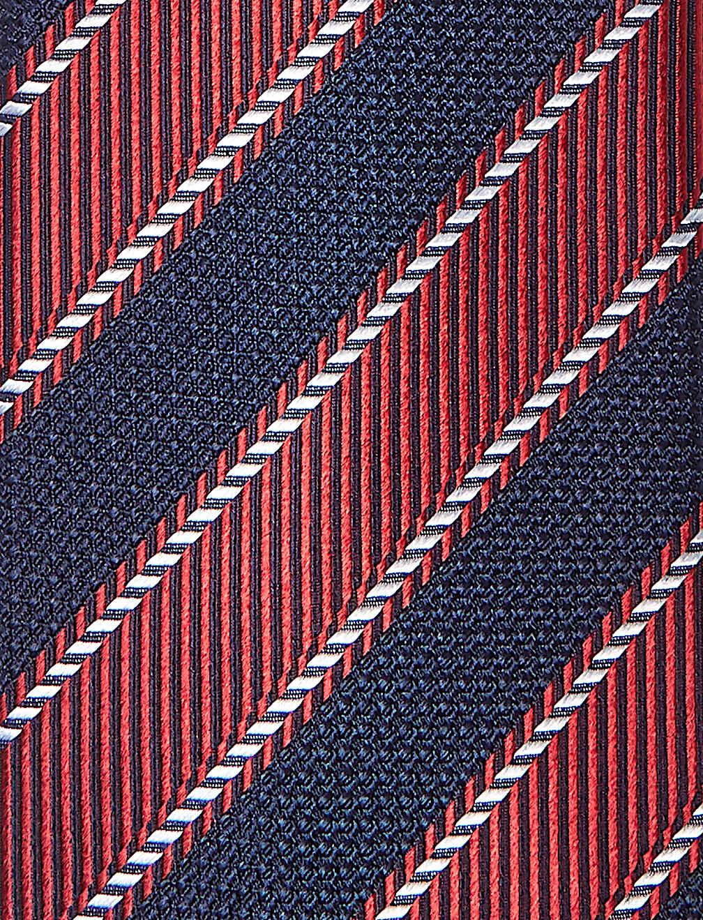Striped Pure Silk Tie