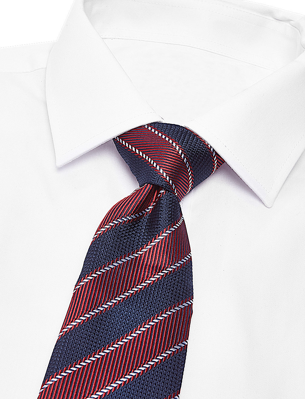 Striped Pure Silk Tie