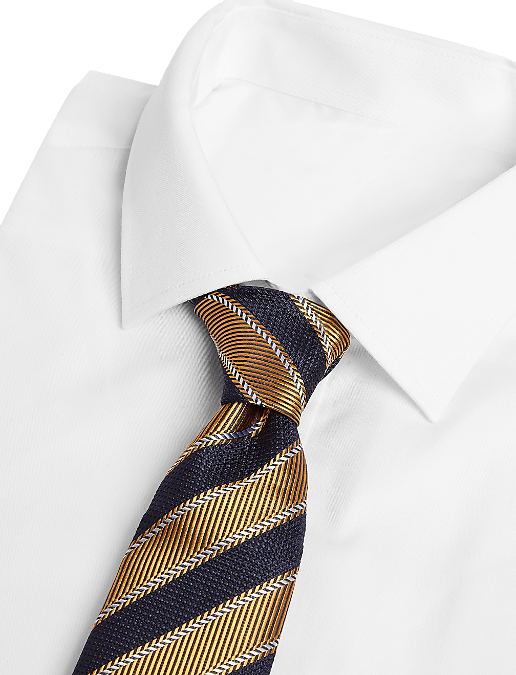 Striped Pure Silk Tie