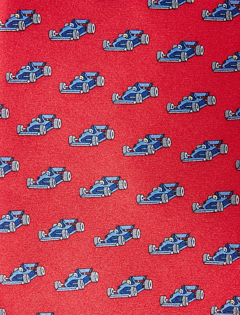 Car Print Pure Silk Tie