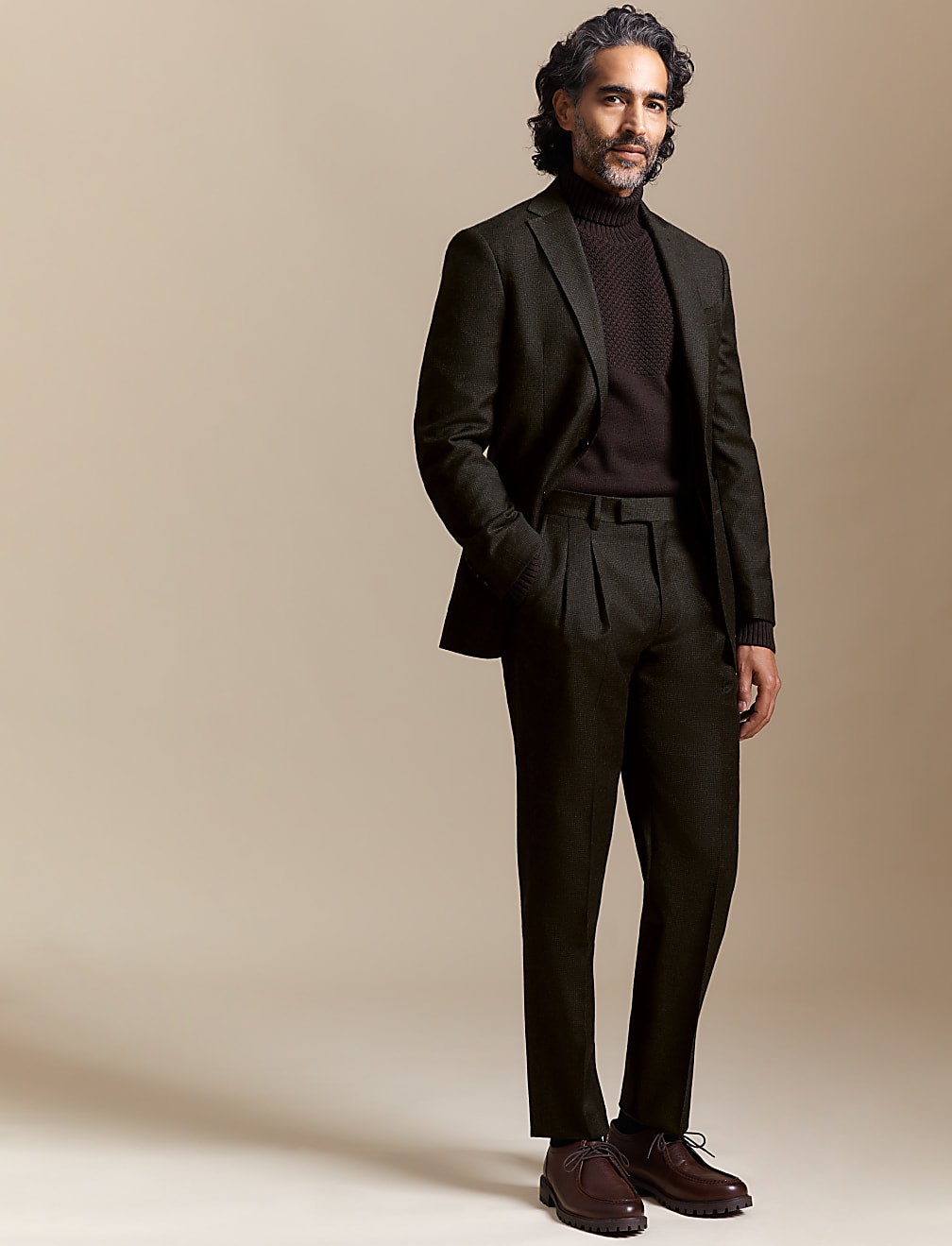 Buy Hawksworth Pure Wool Heritage Check Blazer at Marks Spencer