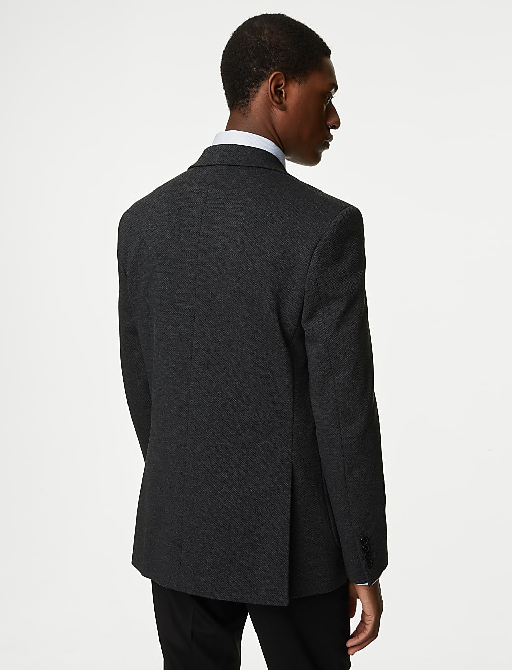 Textured Jersey Blazer