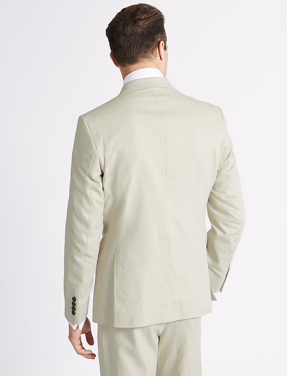 Linen Blend Regular Fit Suit Jacket