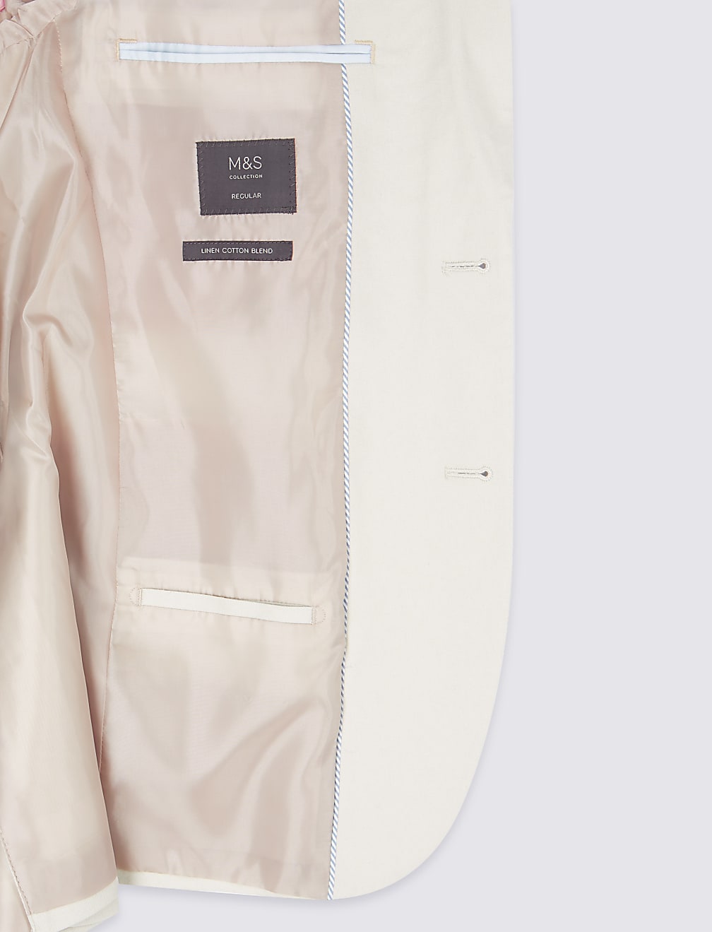 Linen Blend Regular Fit Suit Jacket