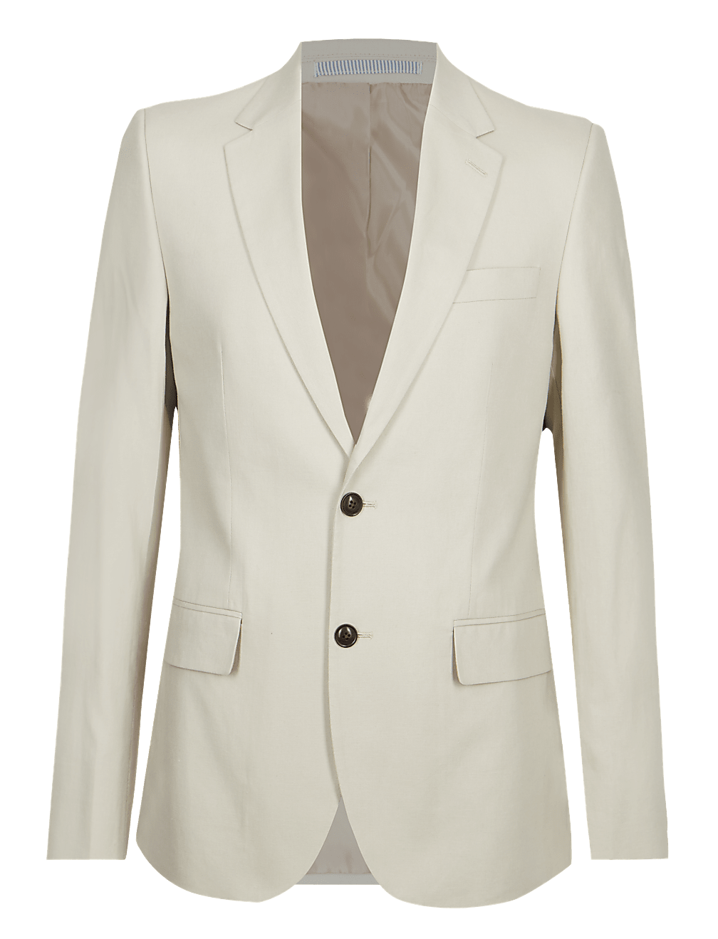 Linen Blend Regular Fit Suit Jacket
