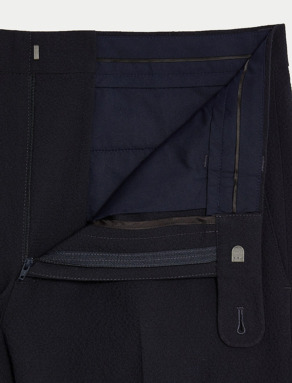 Textured Stretch Trousers