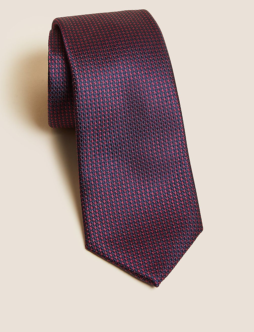 Check Pure Silk Tie