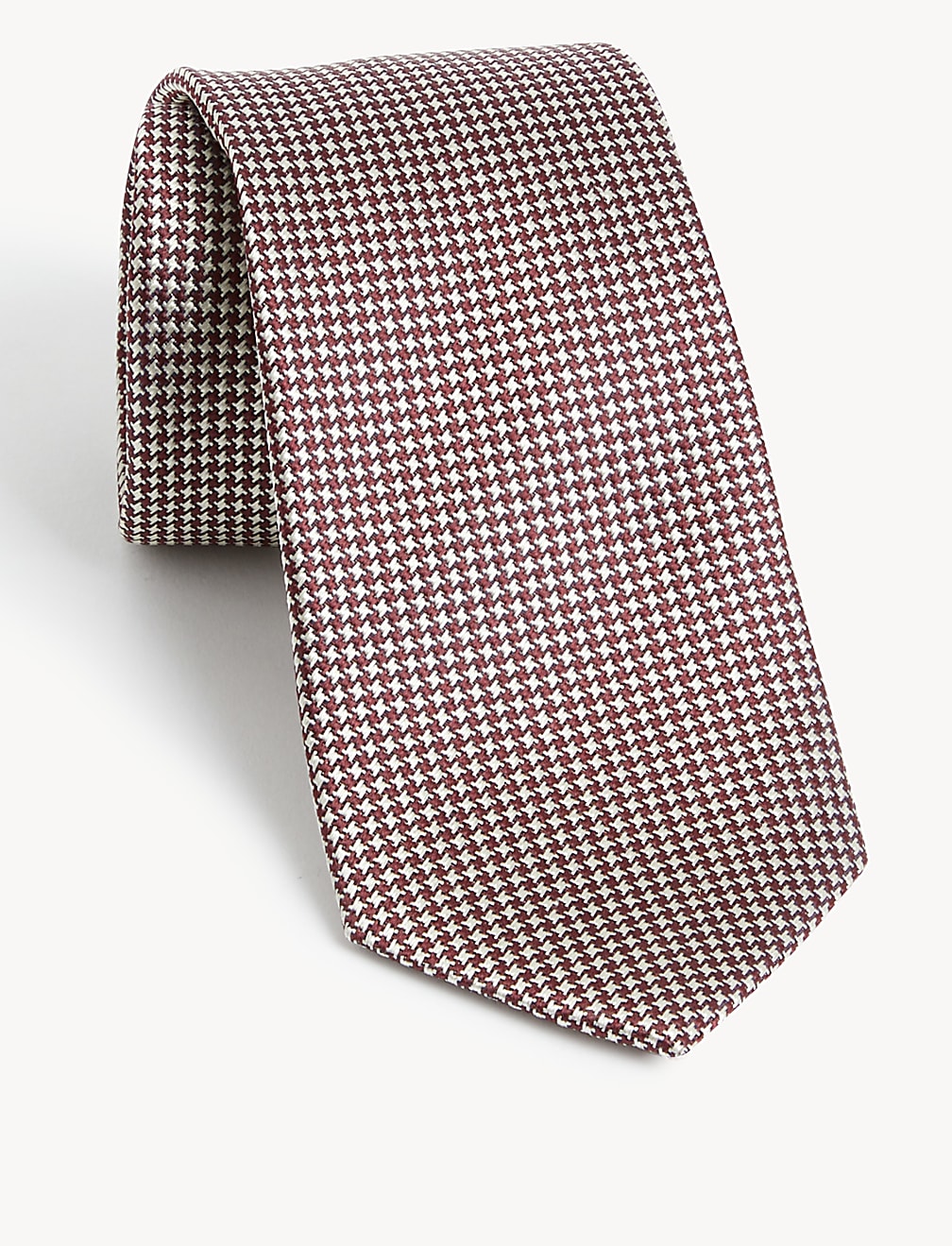 Check Pure Silk Tie