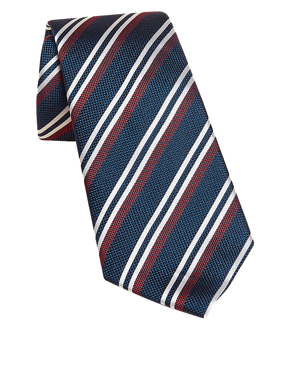 Striped Pure Silk Tie