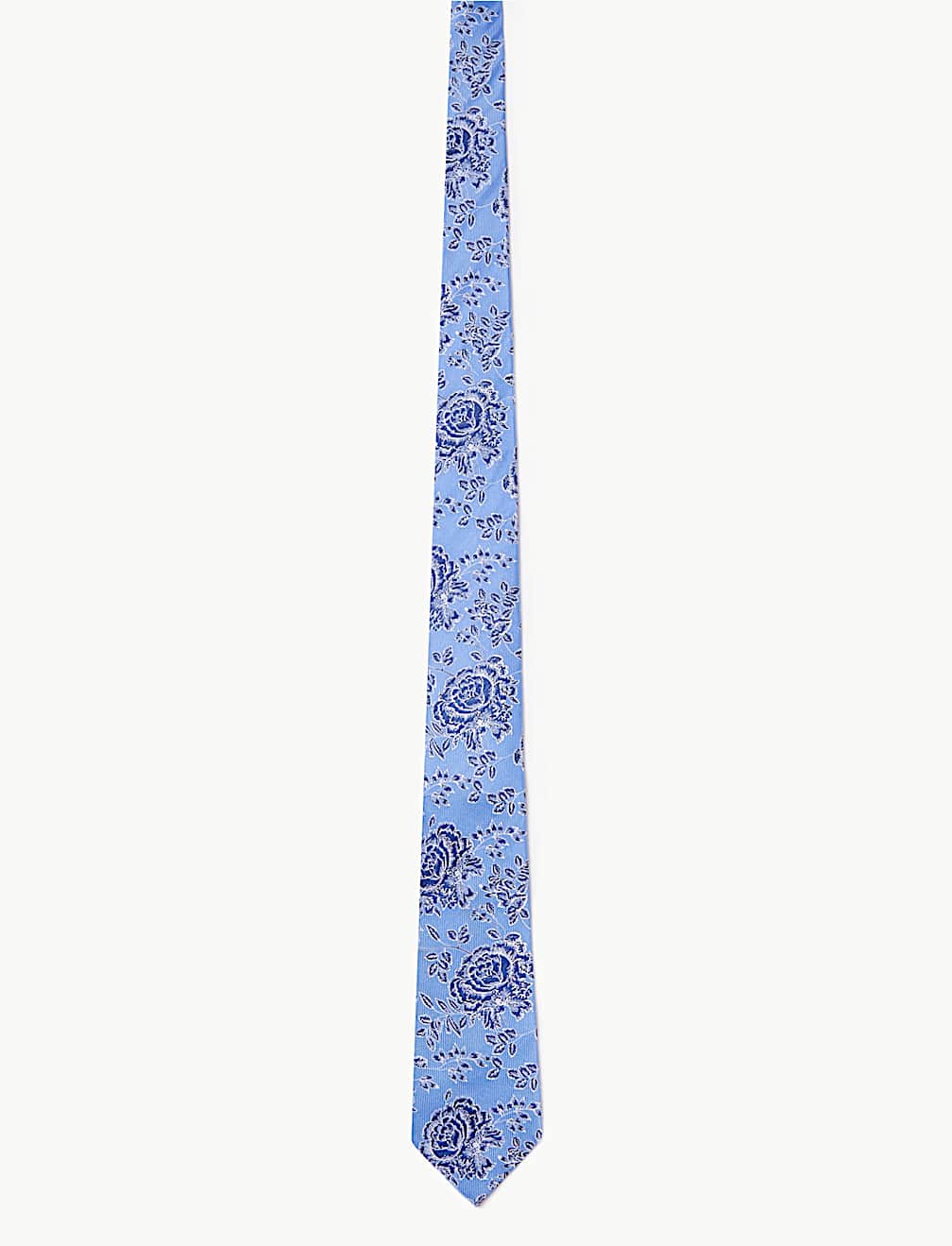 Pure Silk Rose Floral Tie