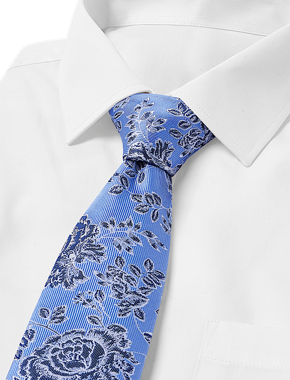 Pure Silk Rose Floral Tie