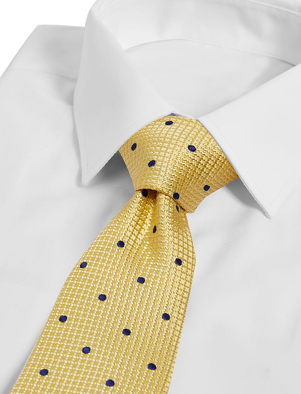 Slim Polka Dot Pure Silk Tie