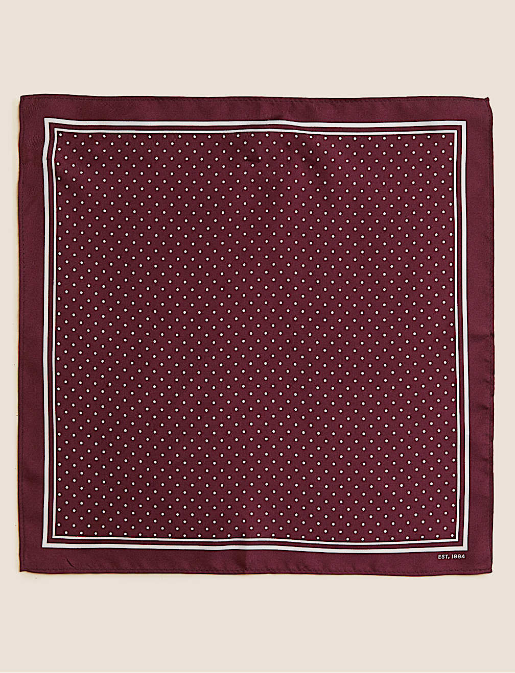 Pin Dot Pure Silk Pocket Square