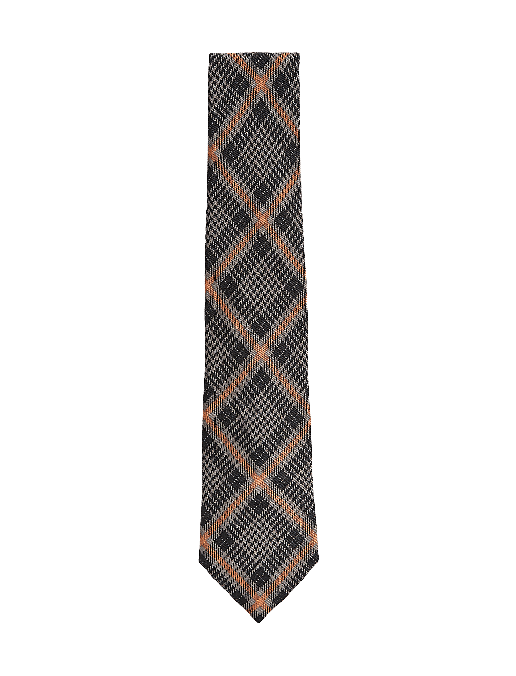 Check Wool Rich Tie & Handkerchief Set
