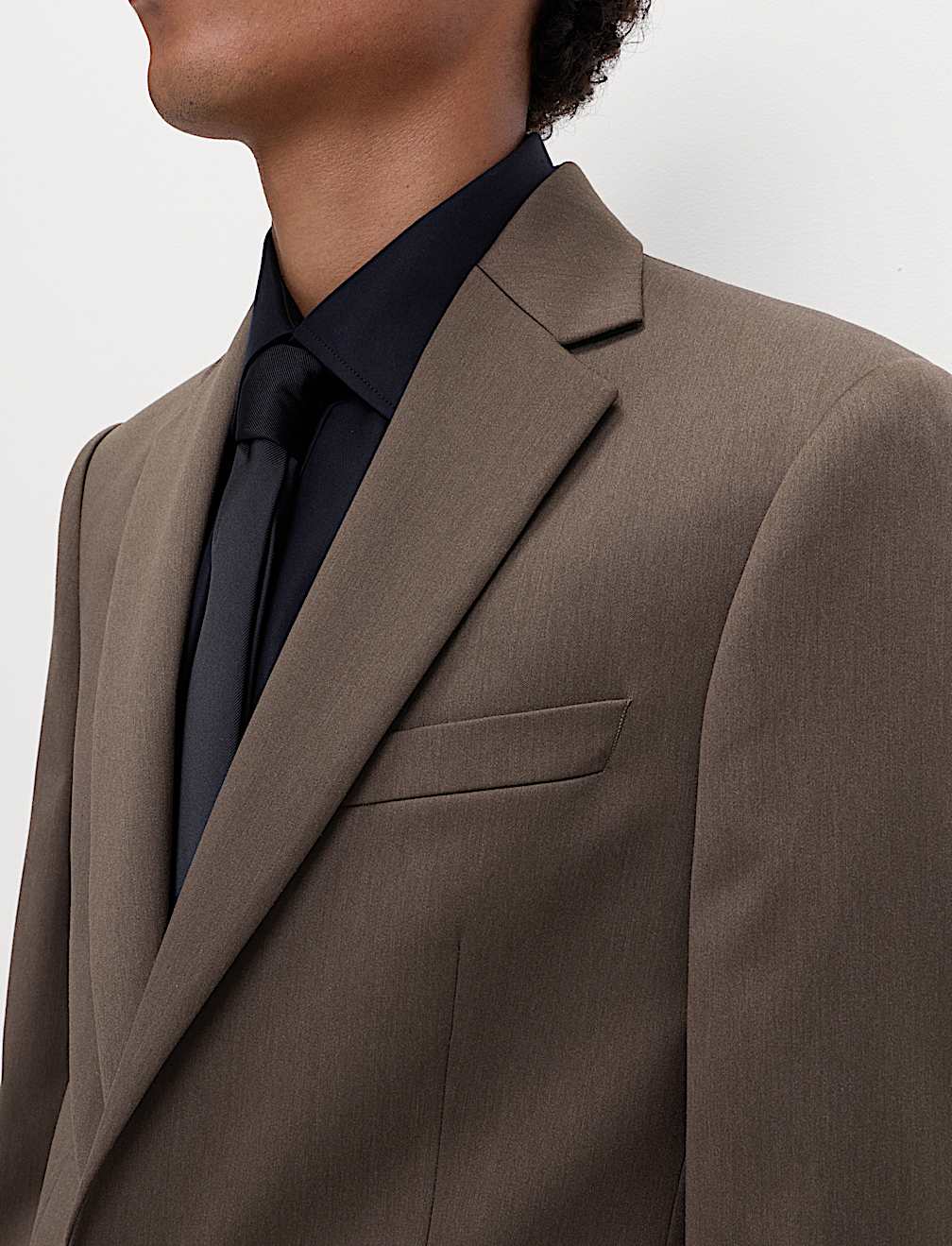 Tailored Fit Sateen Stretch Tuxedo Jacket