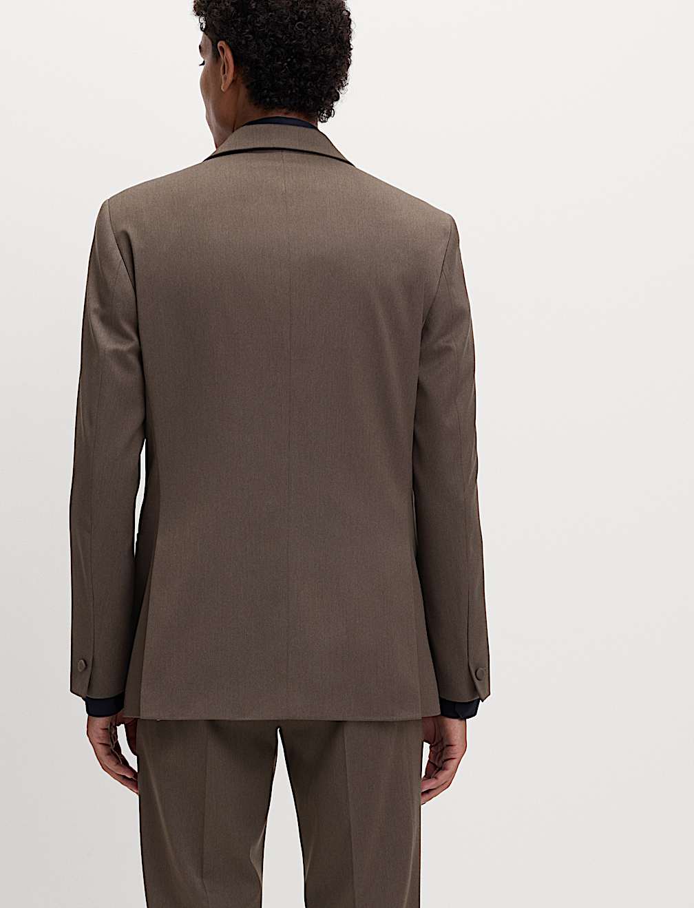 Tailored Fit Sateen Stretch Tuxedo Jacket