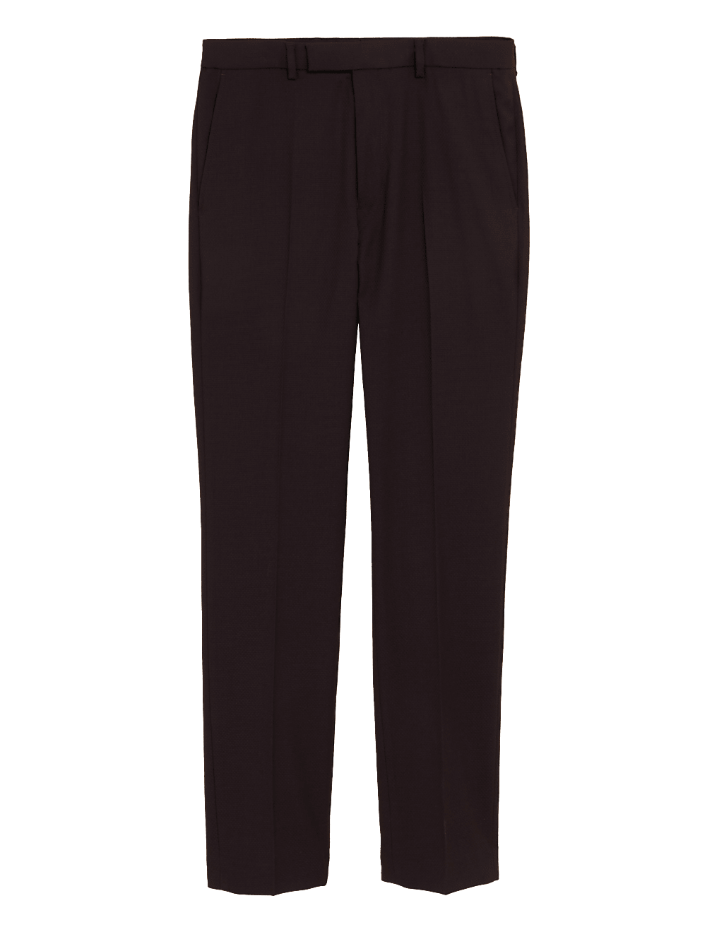 Burgundy Slim Fit Tuxedo Trousers