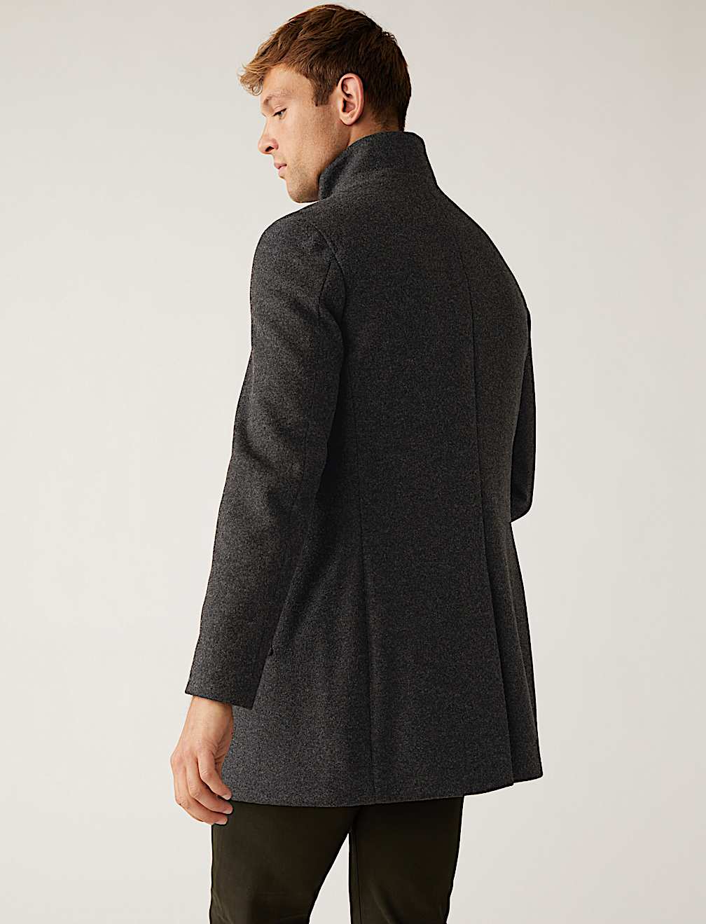 Funnel Neck Overcoat