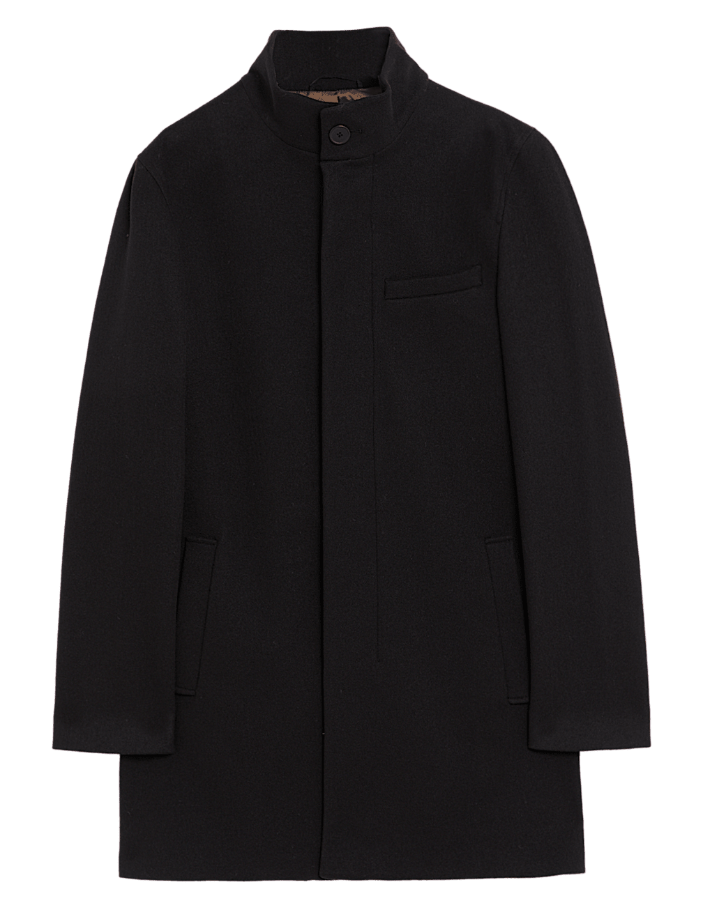 Funnel Neck Overcoat