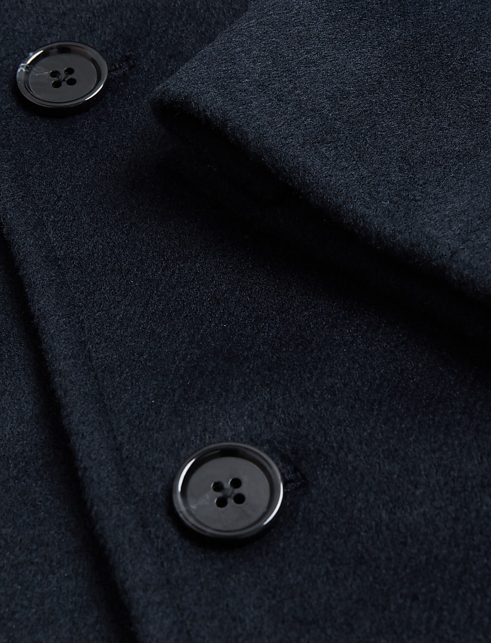 Wool Blend Revere Overcoat