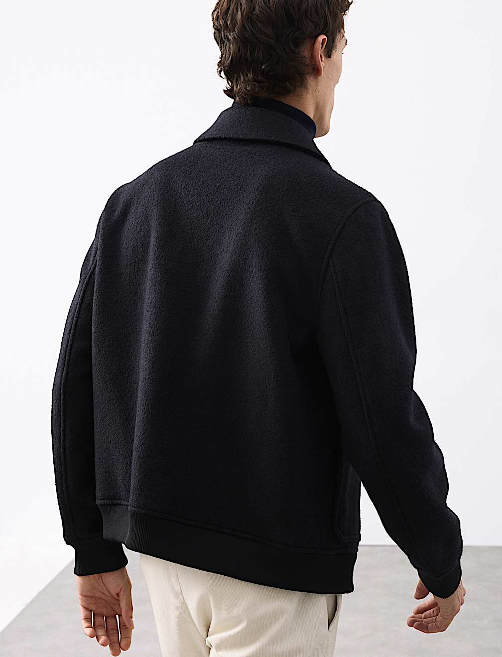 Wool Rich Bomber Jacket