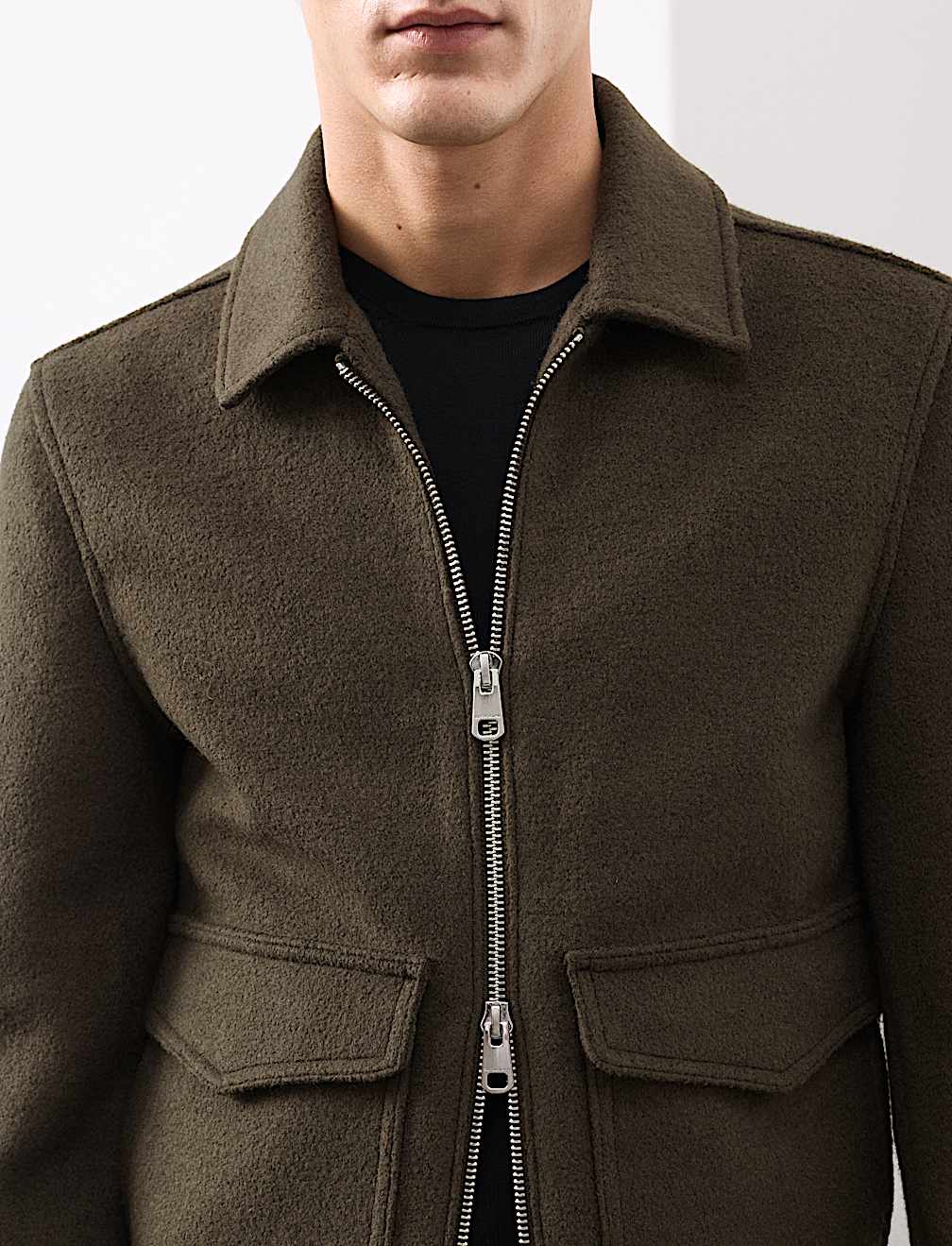 Wool Rich Bomber Jacket